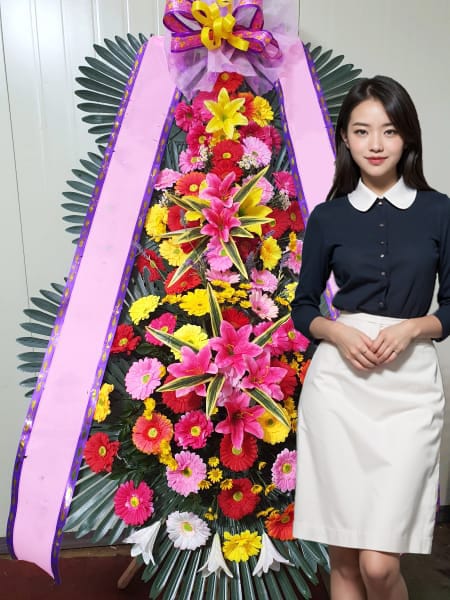 부천MJ컨벤션 3단화환 기본형